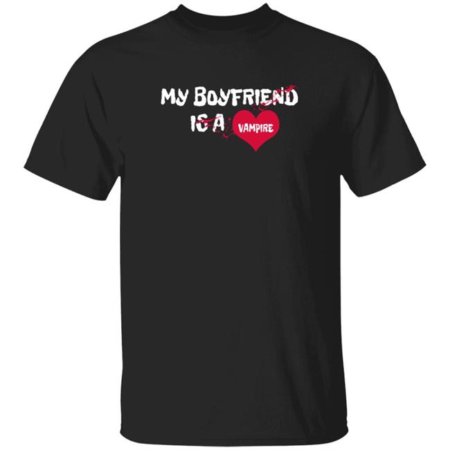 Vamppixxiee My Boyfriend Is A Vampire Baby Tee Shirt
