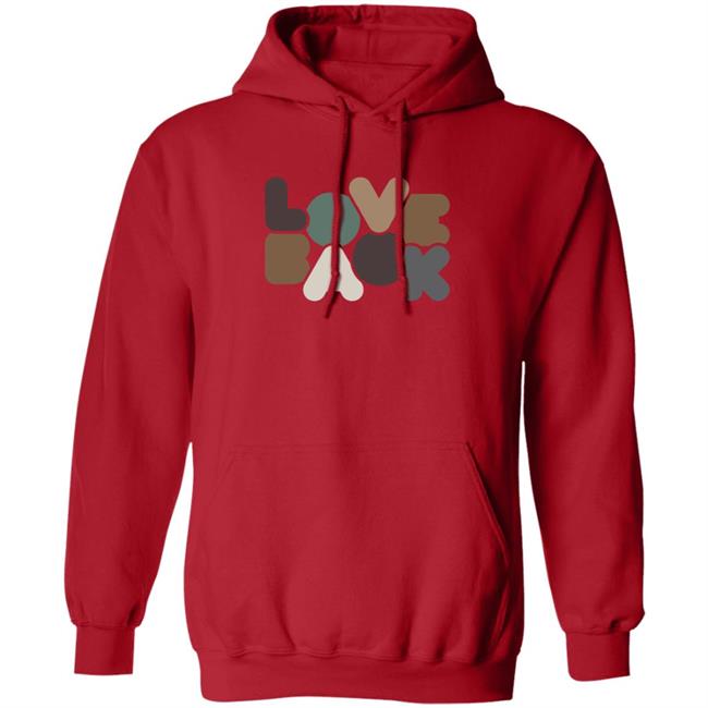 Why Don’T We Merch Love Back Bubbles Hoodie Red
